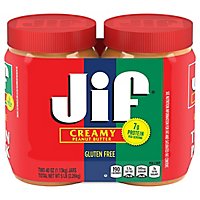 Jif Peanut Butter Creamy Twin Pack - 2-40 Oz - Image 1