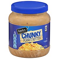 Signature SELECT Peanut Butter Chunky - 64 Oz - Image 1