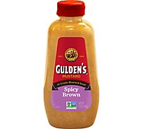 Gulden's Spicy Brown Mustard Squeeze Bottle - 12 Oz