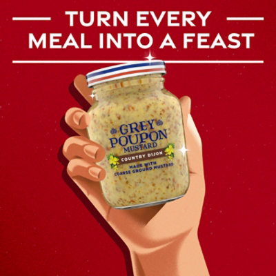 Grey Pouponry Dijon Coarse Ground Mustard - 8 Oz - Image 2