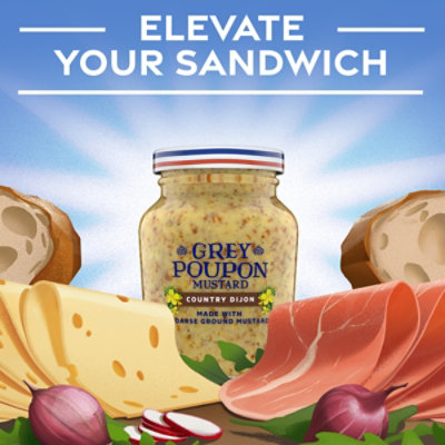 Grey Pouponry Dijon Coarse Ground Mustard - 8 Oz - Image 6