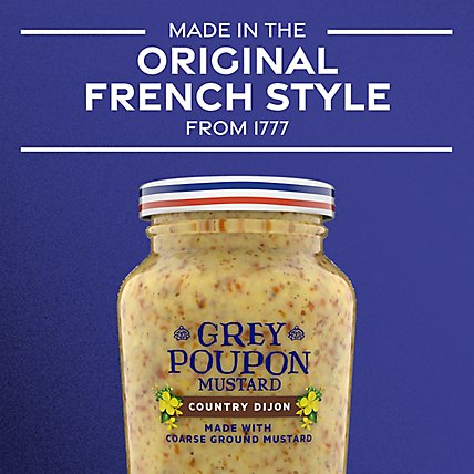 Grey Poupon Country Dijon Coarse Ground Mustard Jar - 8 Oz - Image 4