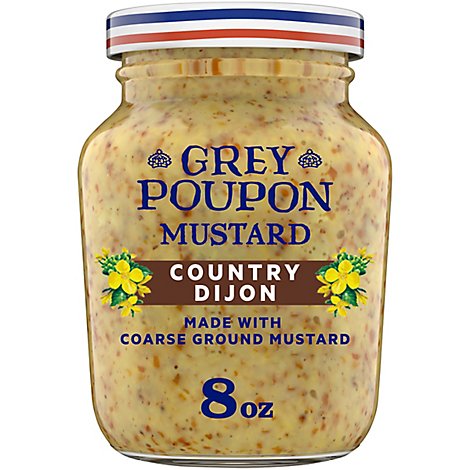Grey Poupon Mustard Country Dijon - 8 Oz