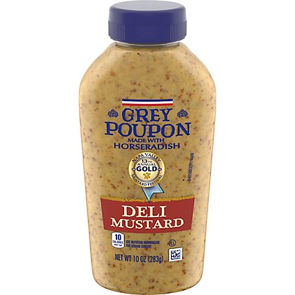 Grey Poupon Deli Dijon Mustard with Horseradish Bottle - 10 Oz - Image 5