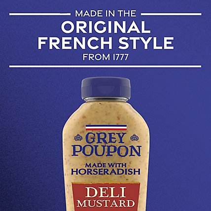 Grey Poupon Deli Dijon Mustard with Horseradish Bottle - 10 Oz - Image 4