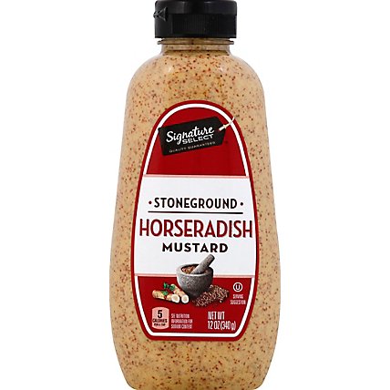 Signature SELECT Mustard Horseradish Stone Ground Bottle - 12 Oz - Image 2