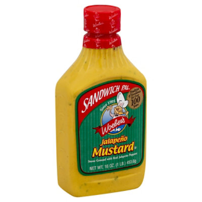 Woebers Sandwich Pal Mustard Jalapeno - 16 Oz - Image 1
