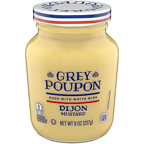 Grey Poupon Mustard Dijon - 8 Oz