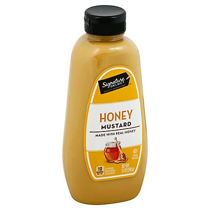 Signature SELECT Mustard Honey Bottle - 12 Oz - Image 1