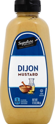 Signature SELECT Mustard Dijon Bottle - 12 Oz - Image 2