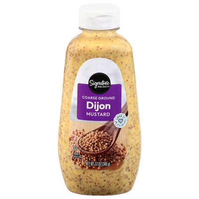 Signature SELECT Mustard Coarse Ground Dijon Bottle - 12 Fl. Oz.
