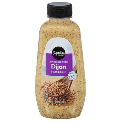 Signature SELECT Mustard Coarse Ground Dijon Bottle - 12 Fl. Oz. - Image 2