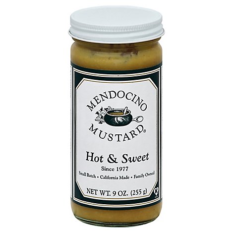 Mendocino Mustard Hot & Sweet - 9 Oz