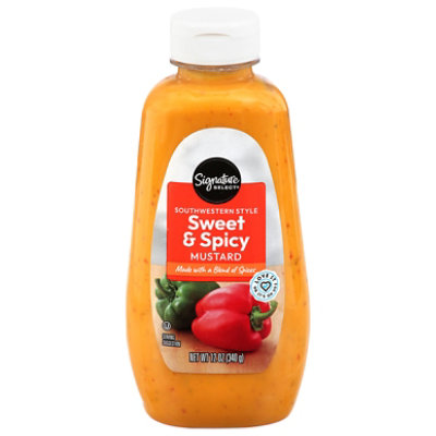 Signature SELECT Mustard Southwestern Style Sweet & Spicy Bottle - 12 Oz - Image 2