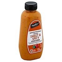 Signature SELECT Mustard Southwestern Style Sweet & Spicy Bottle - 12 Oz - Image 1