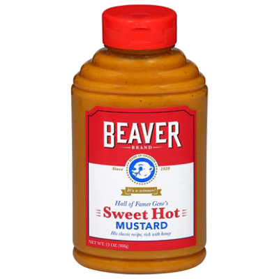 Beaver Brand Mustard Sweet Hot - 13 Oz - Image 2