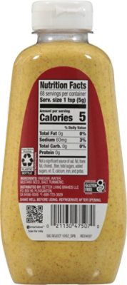 Signature SELECT Mustard Spicy Brown Bottle - 12 Oz - Image 5