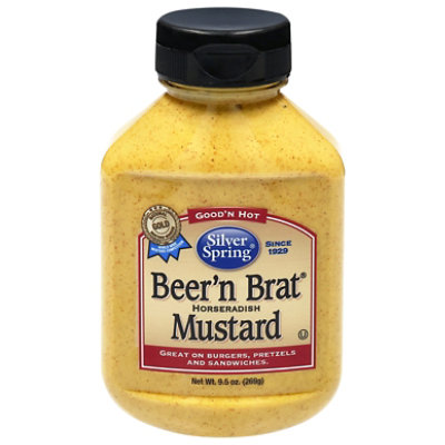 Silver Spring Mustard Beer n Brat Horseradish - 9.5 Oz
