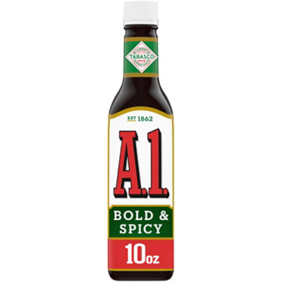 A.1. Bold & Spicy Sauce with Tabasco Bottle - 10 Oz - Image 2