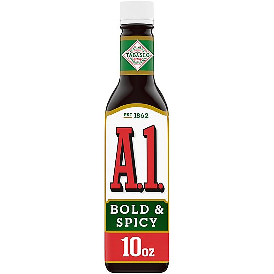 A.1. Bold & Spicy Sauce with Tabasco Bottle - 10 Oz