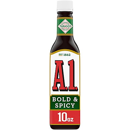 A.1. Bold & Spicy Sauce with Tabasco Bottle - 10 Oz - Image 1