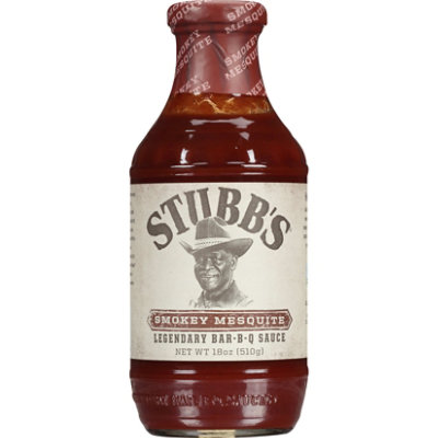 Stubb's Smokey Mesquite Barbecue Sauce - 18 Oz - Albertsons