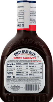 Sweet Baby Rays Sauce Barbecue Honey - 28 Oz - Image 5