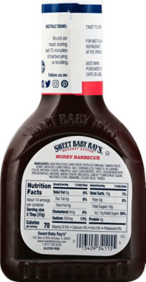 Sweet Baby Rays Sauce Barbecue Honey - 18 Oz - Image 6