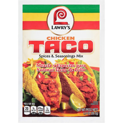 Lawry's Chicken Taco Spices & Seasonings - 1 Oz - Image 1