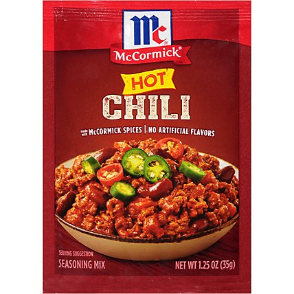 McCormick Hot Chili Seasoning Mix - 1.25 Oz - Image 1