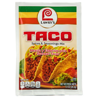 Lawrys Spices & Seasonings Mix Taco - 1 Oz
