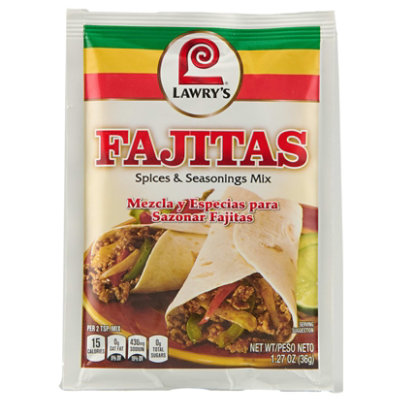 Lawry's Fajitas Spices & Seasonings - 1.27 Oz - Image 1