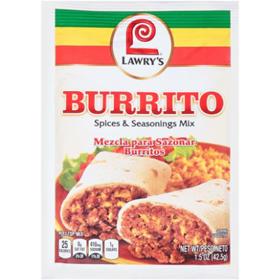 Lawry's Burrito Seasoning Mix - 1.5 Oz - Image 1