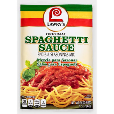 Lawrys Spices & Seasonings Mix Spaghetti Sauce Original - 1.5 Oz
