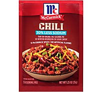 McCormick Less Sodium Chili Seasoning Mix - 1.25 Oz