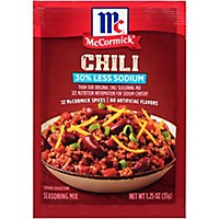 McCormick Less Sodium Chili Seasoning Mix - 1.25 Oz - Image 1