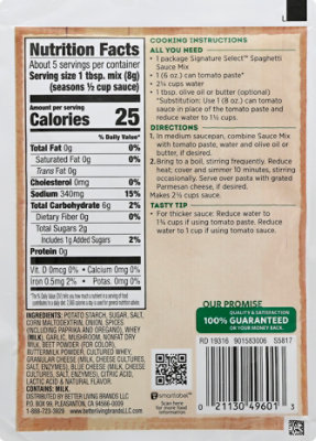 Signature SELECT Sauce Mix Spaghetti - 1.5 Oz - Image 6