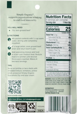 Simply Organic Seasoning Southwest Taco - 1.13 Oz - Image 5