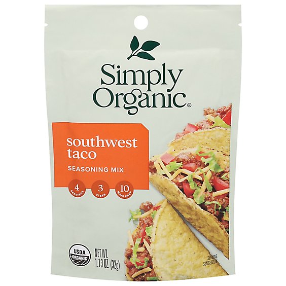 Simply Organic Seasoning Southwest Taco - 1.13 Oz