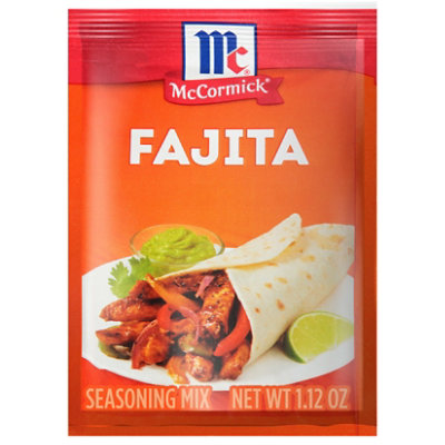 Save on McCormick Organics Fajita Seasoning Mix Packet Gluten Free Order  Online Delivery