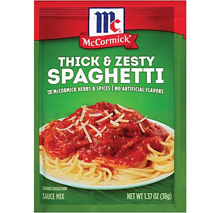 McCormick Thick And Zesty Spaghetti Sauce Seasoning Mix - 1.37 Oz - Image 1