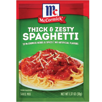 McCormick Sauce Mix Spaghetti Thick & Zesty - 1.37 Oz