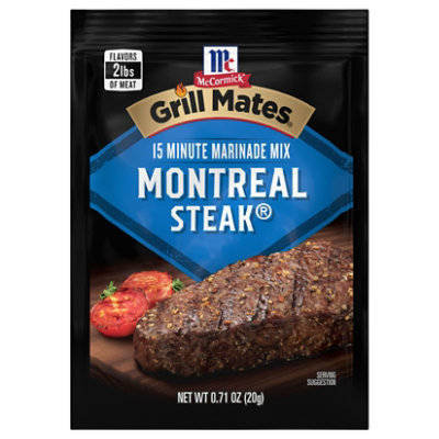 McCormick Grill Mates Montreal Steak Marinade Seasoning Mix 0.71 Oz kingsfoodmarkets