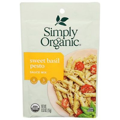 Simply Organic Sauce Mix Sweet Basil Pesto Sauce - 0.53 Oz - Image 3