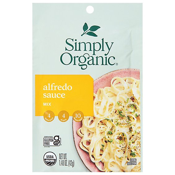 Simply Organic Sauce Mix Alfredo Sauce - 1.48 Oz