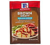 McCormick 30% Less Sodium Brown Gravy Seasoning Mix - 0.87 Oz