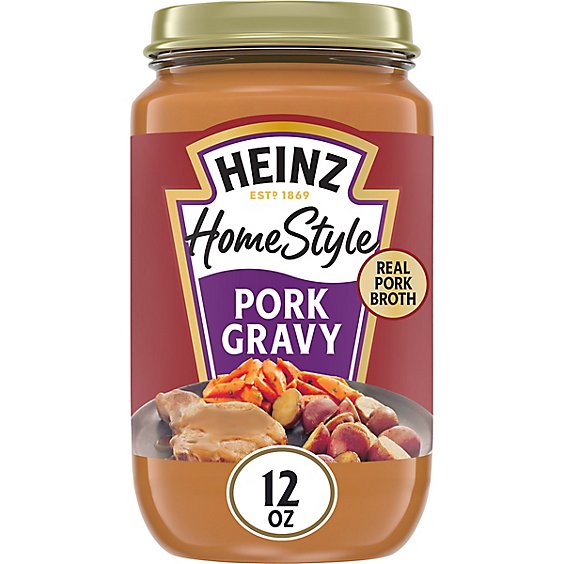 Heinz HomeStyle Pork Gravy Jar - 12 Oz