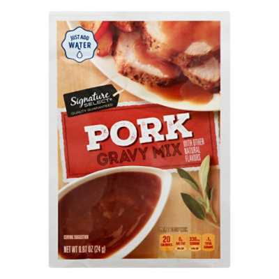 albertsons gravy pork signature oz mix select