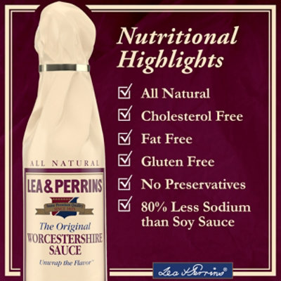 Lea & Perrins The Original Worcestershire Sauce Bottle - 10 Fl. Oz. - Image 6