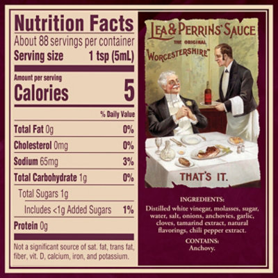 Lea & Perrins The Original Worcestershire Sauce - 15 Fl. Oz. - Image 8